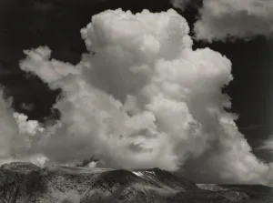 Ansel Adams: Oblaky, Sierra Nevada, Kalifornia, 1936, Múzeum moderného umenia, New York