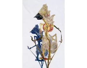 Wayang purwa, plošná bábka staroindického boha Krišnu